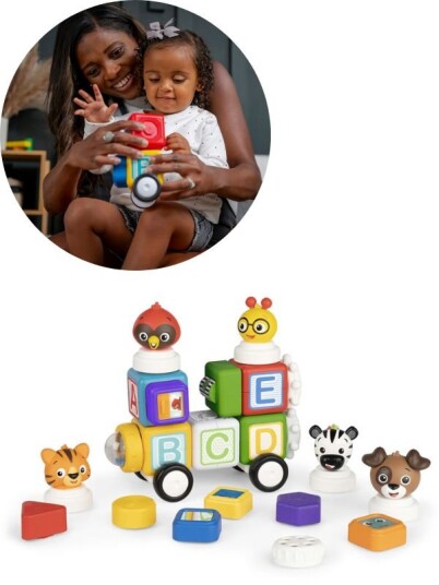 Baby Einstein Connect & Create magnetiske aktivitetsklosser med bokstaver og dyreklosser Baby Einstein Connect & Create magnetiske aktivitetsklosser med bokstaver og dyreklosser