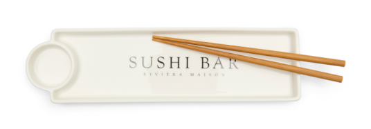 Riviera Maison Sushi Tallerken med spisepinner Riviera Maison Sushi Tallerken med spisepinner