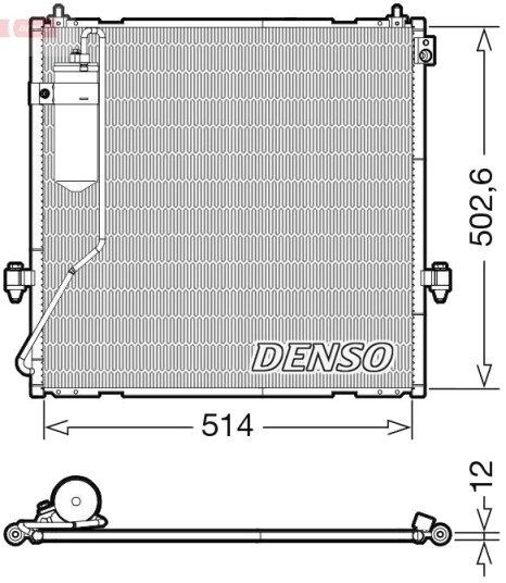 DENSO DCN45010 Kondensator, klimaanlegg