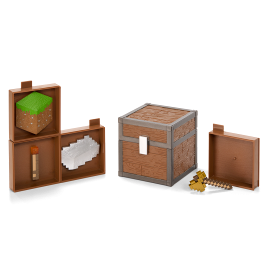 Noble Collection Minecraft Loot Chest Plains leketøy The end Noble Collection Minecraft Loot Chest Plains leketøy The end