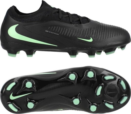 Nike Phantom 6 Pro Low Cut Mg Shadow   Svart/illusion Green Barn   Multi Ground (Mg) størrelse 36½
