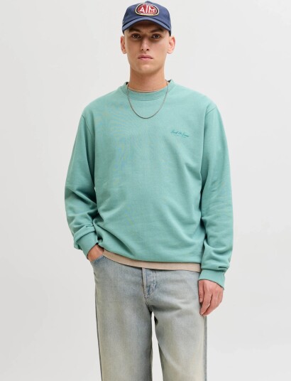 Jack & Jones Jjearchive Graphic Sweat Crew Neck Noos   Blue   XXL
