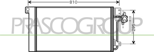 Kondensator, klimaanlegg PRASCO VG917C001