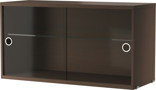 String Vitrineskap 30x78 cm Mørk Eik