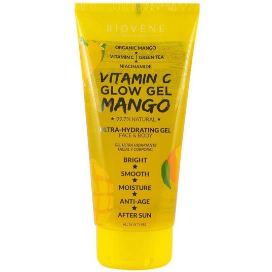 Biovène Vitamin C Glow Gel Ultra-Hydrating Organic Mango Body Tre
