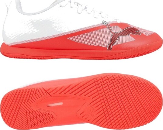 PUMA Ultra 7 Play It The Arrival   Ultra Red/PUMA Svart/PUMA White Barn   Innendørs (Ic) størrelse 31