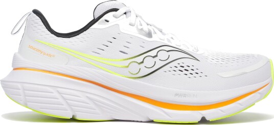 Saucony Mens Guide 18 White/peel 46" Saucony Mens Guide 18 White/peel 46"
