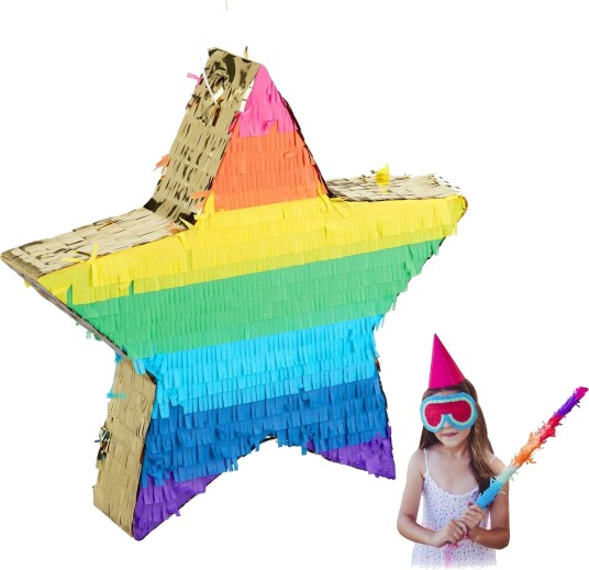 Rxs Pinata stjerne fargerik/gull 10031478