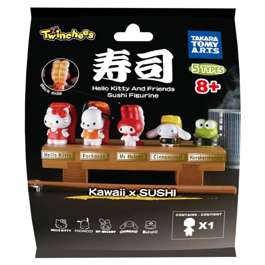 Twinchees Samlefigur – Hello Kitty & Friends – Sushi