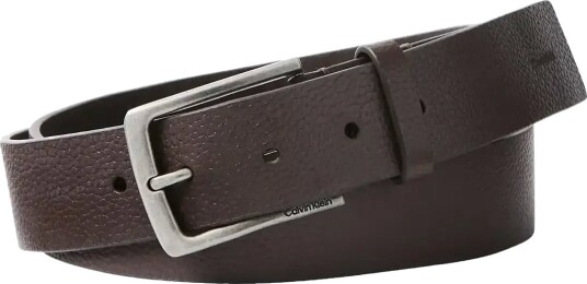 Calvin Klein Casual Pin Buckle Pebble 35Mm Brown 100 Calvin Klein Casual Pin Buckle Pebble 35Mm Brown 100