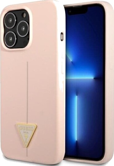 Gjett Guhcp13lsltgp Iphone 13 Pro / 13 6,1 Tommers Vanlig/Rosa Hardt Deksel Silikontriangel