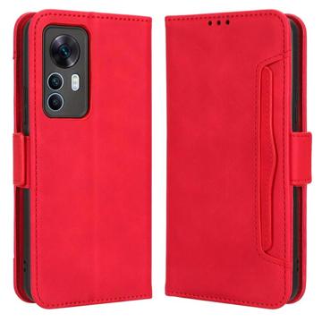 Xiaomi 12T/12T Pro Lommebok-deksel med Kortholder Rřd