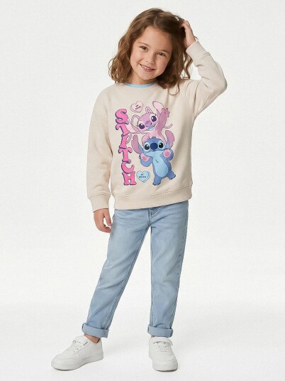 Disney Stitch Genser, Beige, 12 år