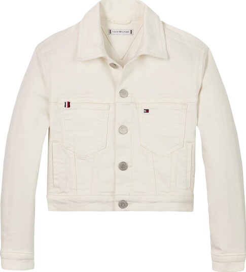 Tommy Hilfiger Denimjakke Trucker Hvit Tommy Hilfiger 10 år (140) Denimjakker