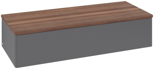Villeroy & Boch Villeroy & Boch Antao Sideskap 120x50x26,8 cm u/lys Antrasitt/Valnøtt