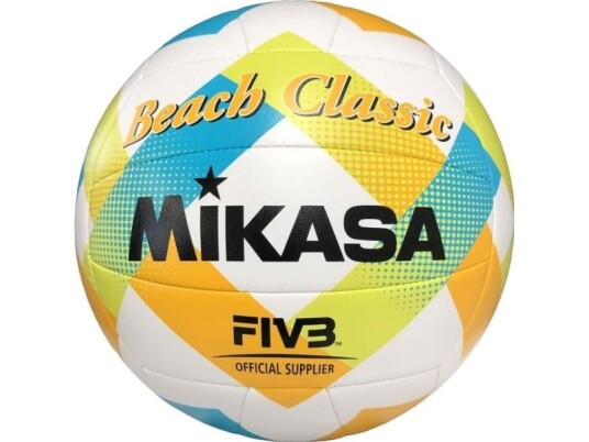 Beachvolleyball Mikasa Beach Classic Hvit Og Gul Og Blå Bv543c-Vxa-Lg (5)