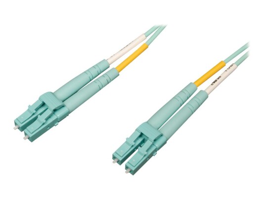 TRIPP LITE Eaton Tripp Lite Series 10Gb/40Gb/100Gb Duplex Multimode 50/125 OM4 LSZH Fiber Patch Cable (LC/LC), Aqua, 1M (3.3 ft.) - koblingskabel - 1