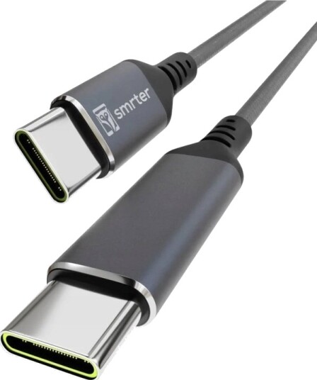Smrter Usb-C-Kabel Usb 2.0 Usb-C®-Kontakt Usb-C®-Kontakt 0,40 M Antracitt Med Otg-Funksjon Rund Stofftrekk Smrter_Speedy100_S_At Smrter Usb-C-Kabel Usb 2.0 Usb-C®-Kontakt Usb-C®-Kontakt 0,40 M Antracitt Med Otg-Funksjon Rund Stofftrekk Smrter_Speedy100_S_At