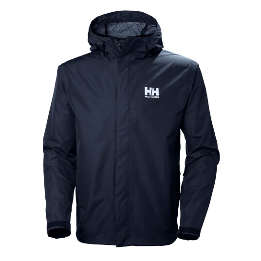Helly Hansen Herre Seven J Utendørs Regnjakke Marineblå XL
