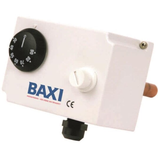 Baxi Perifal Enkeltermostat med fast dykkerør Varme