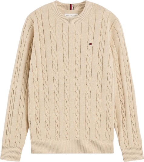 Tommy Hilfiger Cotton Cable Sweater   GENTLE GOLD HTR   152