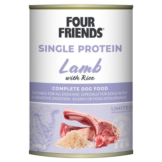 Lupus Våtfôr til Hund Single Protein Lam og Ris 400 g