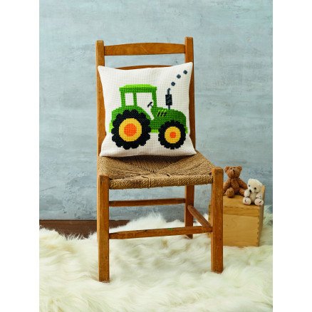 Permin Traktor broderisett 30x30cm