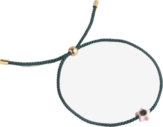 Enamel Copenhagen Bracelet Enamel Tokens PETROL GREEN/LIGHT PINK 19 cm