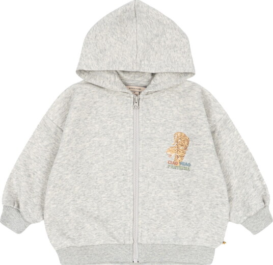 Konges Sløjd Cardigan Lou Grey Melange Konges Sløjd 5 år (110) Cardigan Grå