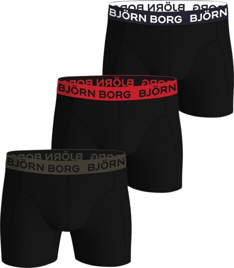 Björn Borg Boksershorts Cotton Stretch Boxer 3 pakning