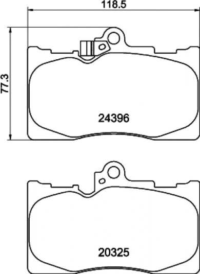 Bremseklosser HELLA 8DB 355 012-121