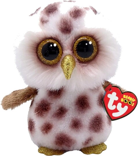 Ty Beanie Boos Plysj Ugle Whoolie Bamse 15 cm Fra 3 år