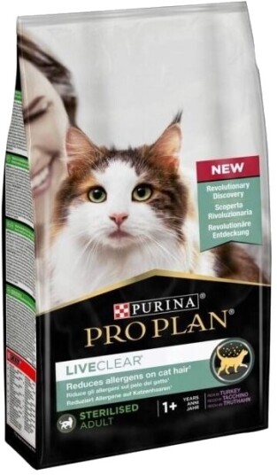 Purina Pro Plan LiveClear Sterilisert Kattemat med Kalkun 2,8 kg