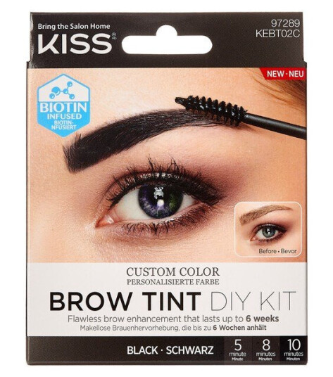 Kiss Brow Tint Diy Kit Black