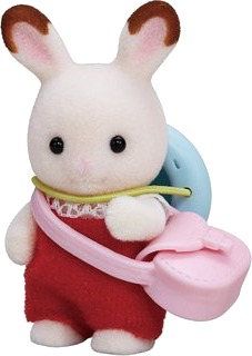 Sylvanian Families Sjokoladekanin Baby Dukketilbehør - Flerfarget, 3 År