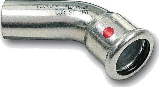 Sanha Therm Luk Krympebøsning 45° Zwxzz 76,1