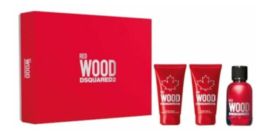 Dsquared2 Sett Dame Parfyme Dsquared2 Red Wood (3 Pcs)