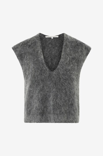 Second Female   Vest Camryn Knit Vest   Grå