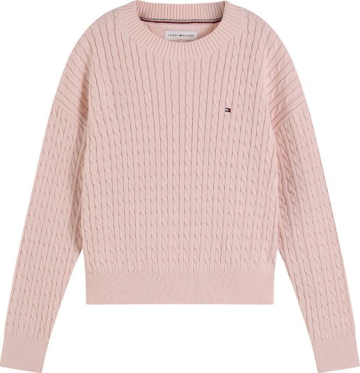 Tommy Hilfiger Genser Strikk Lunefull Rosa Tommy Hilfiger 5 år (110) Genser