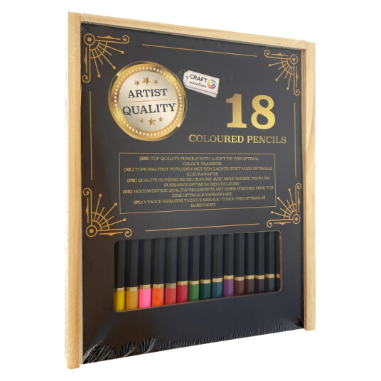 Craft Sensations Fargeblyanter i treboks 18-set