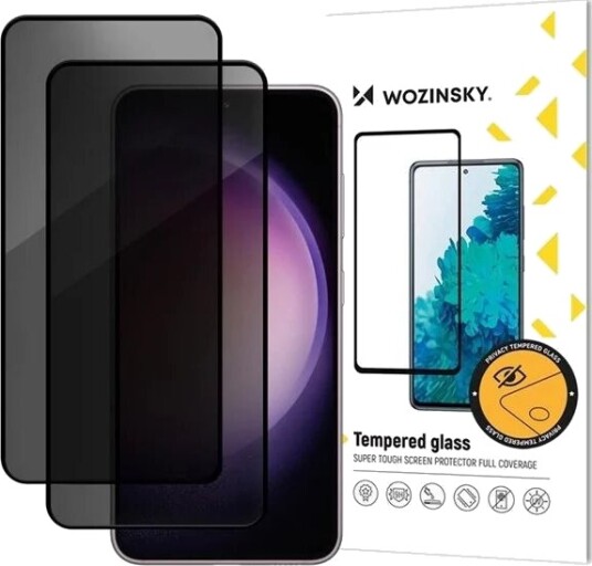 Wozinsky Privacy Glass Tempered Glass Privatizing for Samsung Galaxy S26 Ultra Compatible with Fingerprint Reader 2 Pcs