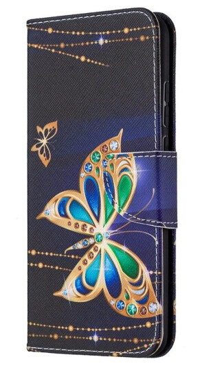 INCOVER Huawei Honor 9X Lite Deksel m. Lommebok Gull Sommerfugler