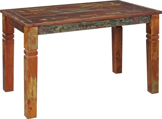 Spisebord Wohnling Massivt treverk landlig hus stil Resirkulert mangotre, 120x70 cm - Resirkulert mangotre, 120x70 cm