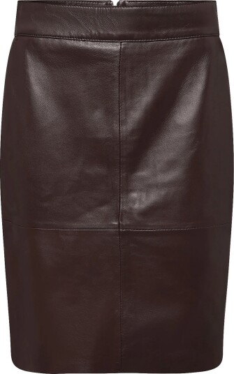 Culture Cuberta Leather Skirt FUDGE 44 Culture Cuberta Leather Skirt FUDGE 44