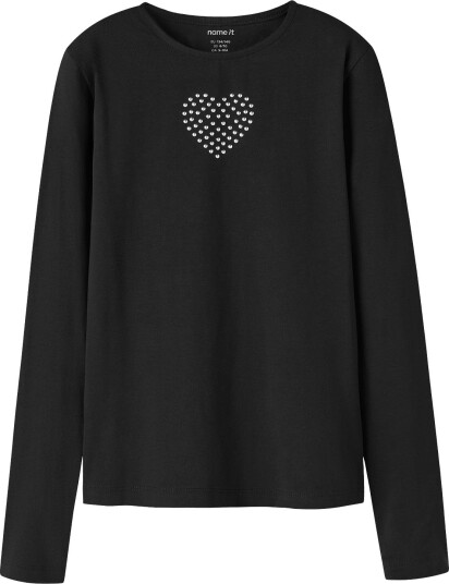 Name It Nkfolenni Ls Slim Top Box BLACK 134 140