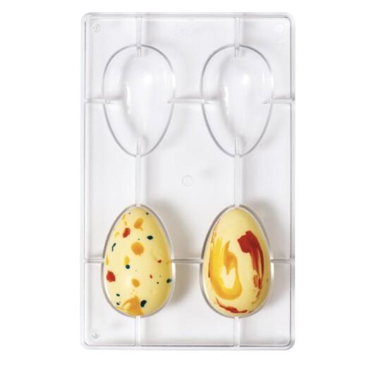 Decora Sjokoladeform Polykarbonat Egg 9x6cm 