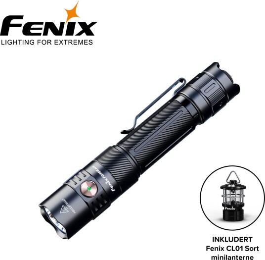 Fenix PD35R ACE lommelykt 2000 lm med CL01-minilanterne svart Fenix PD35R ACE lommelykt 2000 lm med CL01-minilanterne svart