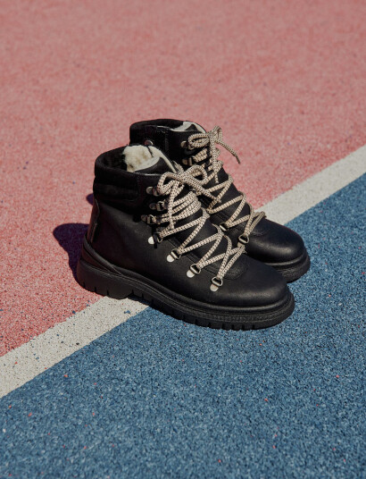 ANGULUS Boots - Flat - With Lace And Zip - Black - 35 ANGULUS Boots - Flat - With Lace And Zip - Black - 35