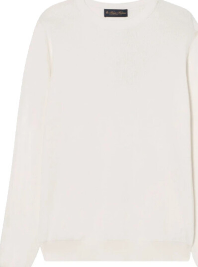 Brooks Brothers Herre Strikkevarer Hvit XL,
