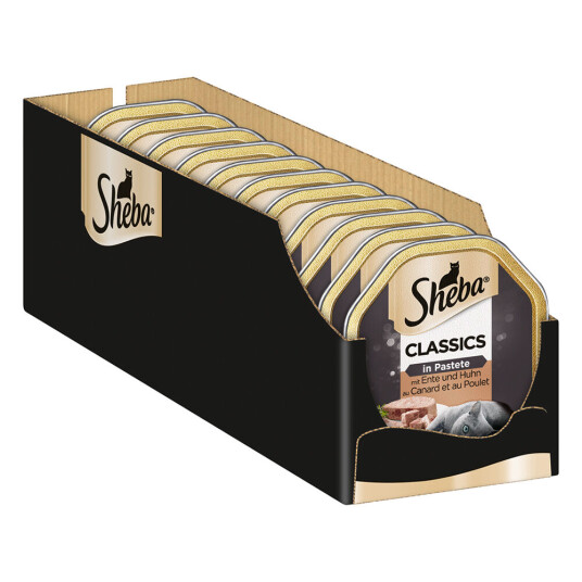 Sheba Økonomipakke Skåler 44 X 85 G Classics I Postei And Og Kylling